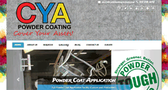 Desktop Screenshot of cyapowdercoat.com